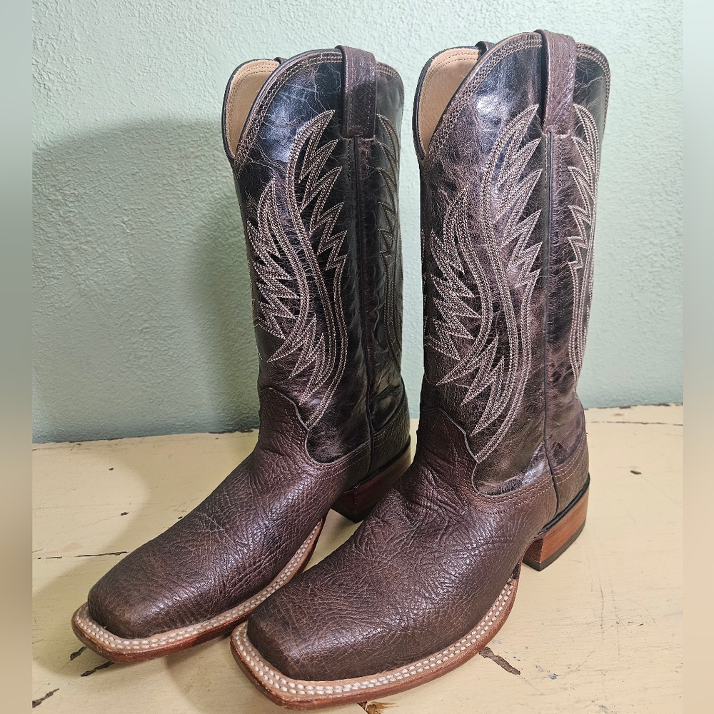 Men's Fenoglio Western Cowboy Boots with Embroidered Shaft